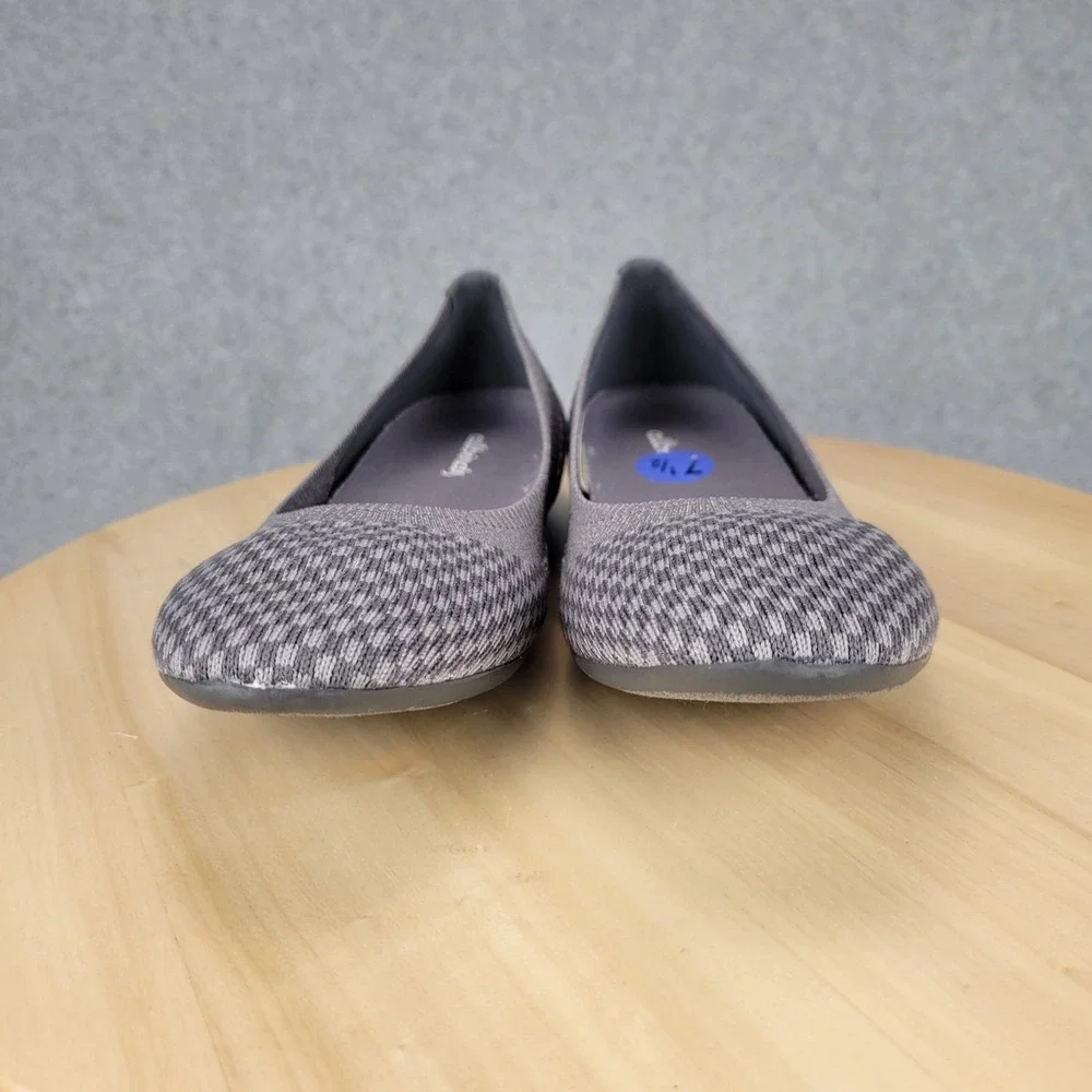Allbirds Tree Breezers Grey‎ Checkerboard Ballet Flats Womens 7.5 Sustainable